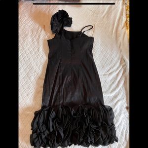 80s style prom inspired dress with matching shoes